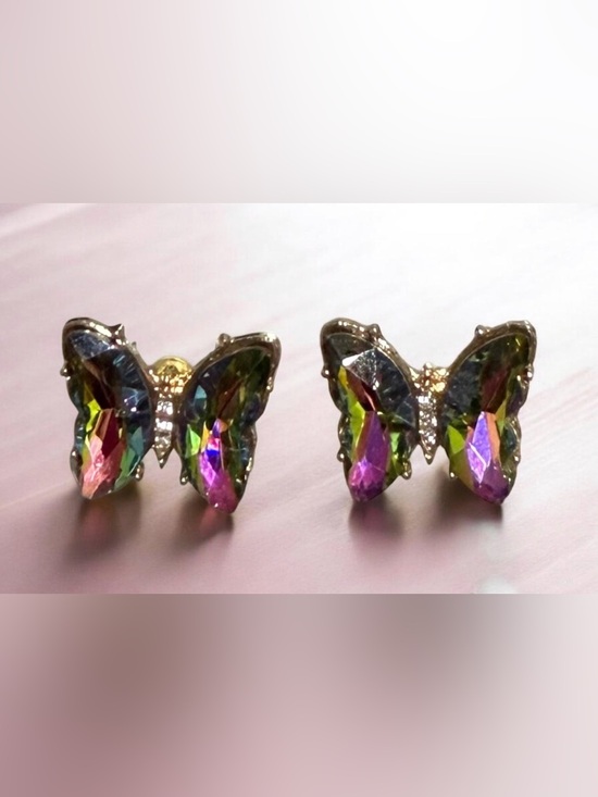 Jewelry - Multicolor Beautiful Butterfly Stud Earrings - Women Jewelry NWOT/NIP